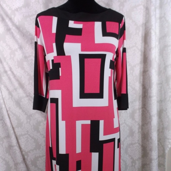 Emma & Michele Dresses & Skirts - Brand New Emma&Michele Retro Color Block Dress M